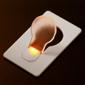 Карточка лампа со светодиодом плоская и легкая