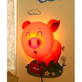 Светодиодный ночник для детской комнаты с настенным 3D рисунком Поросенок