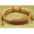Кожаный плетеный браслет Монте Кристо светло-коричневый