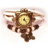 Женские винтажные часы кожаный браслет с часами Бабочка белый