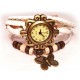Женские винтажные часы кожаный браслет с часами Бабочка белый